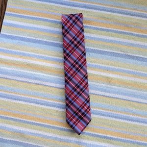⭐ Izod red/white/blue plaid tie